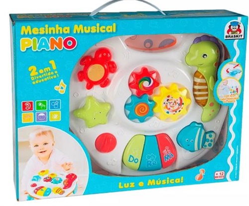 Mesinha Musical Piano - Braskit