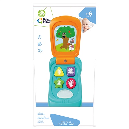 Mini Fone Flipinho - Pais e Filhos