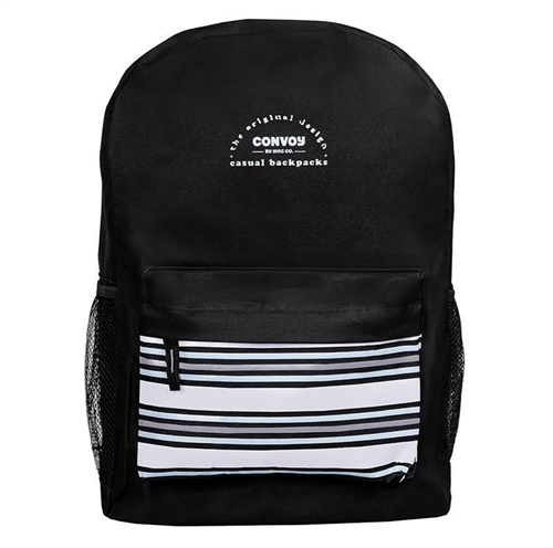 Mochila Casual em Poliéster Listrada - Convoy