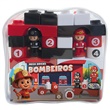 Mochilinha Mega Bricks Bombeiros - Pais e Filhos