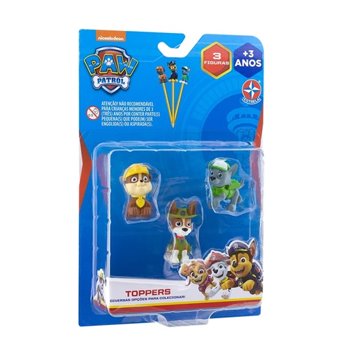 Patrulha Canina - Topper Trio - Rubble, Tracker e Rocky - Estrela