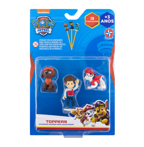 Patrulha Canina - Topper Trio - Zuma, Ryder e Marshall - Estrela