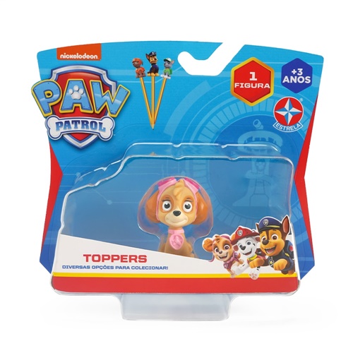 Patrulha Canina - Topper Unitário - Skye - Estrela