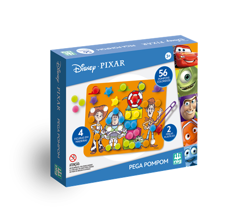 Pega Pompom Disney Pixar - Nig Brinquedos