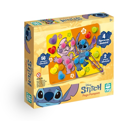 Pega Pompom Disney Stitch - Nig Brinquedos