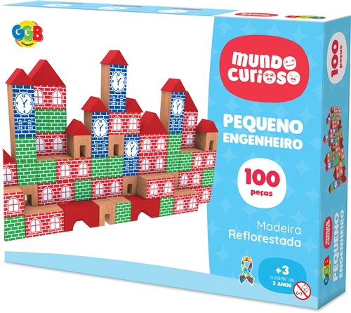 Pequeno Engenheiro 100 Peças - GGB Brinquedos