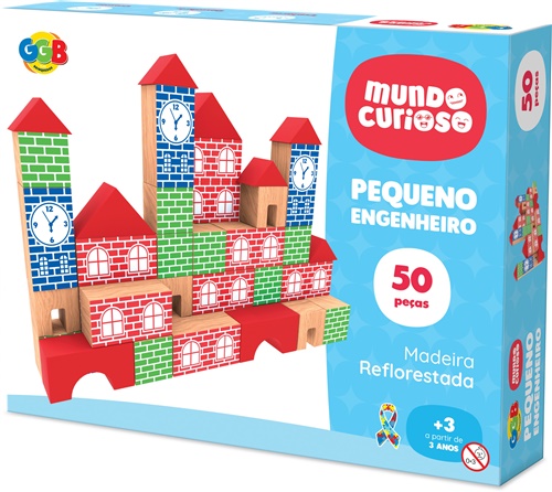 Pequeno Engenheiro 50 Peças - GGB Brinquedos