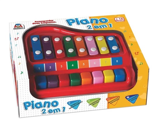 Piano 2 em 1 - Braskit
