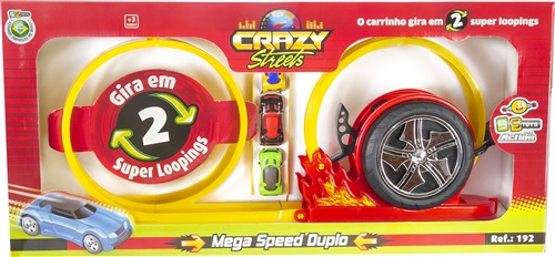 Pista Mega Speed Duplo - BS Toys