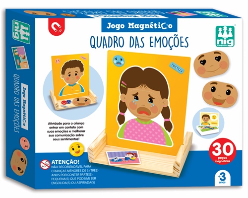 Quadro das Emoções - Jogo Magnético -  Nig Brinquedos