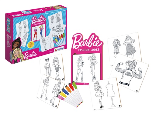 Quadro de Pintura Barbie Fashion Looks - Xalingo