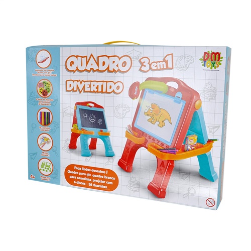 Quadro Divertido 3 em 1 - DM Toys