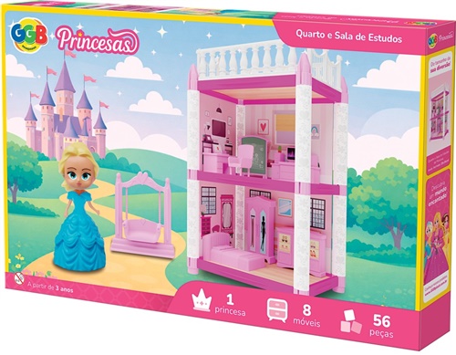 Quarto e Sala de Estudos da Princesa - GGB Brinquedos
