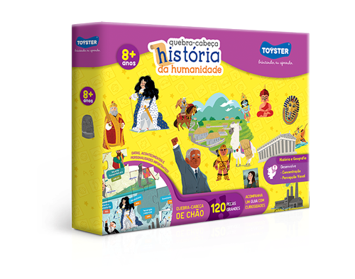 Quebra-Cabeça Grandão 120 Peças - História da Humanidade - Toyster