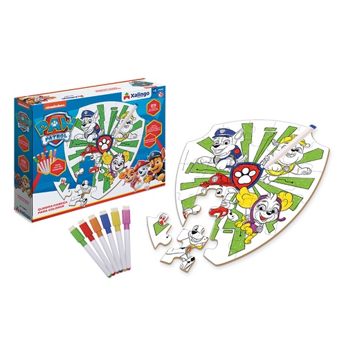 Quebra-Cabeça para Colorir - Patrulha Canina - Xalingo
