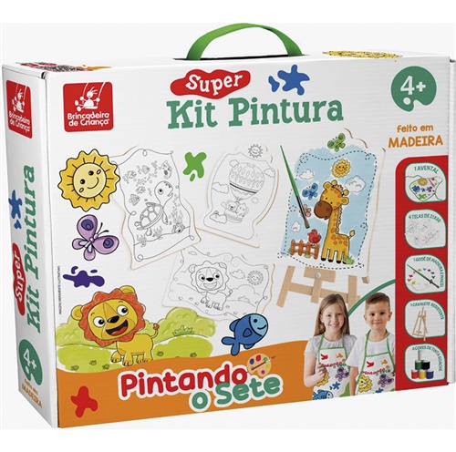 Super Kit Pintura Pintando o Sete - Brincadeira de Criança