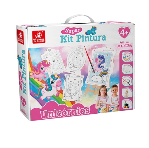 Super Kit Pintura - Unicórnios - Brincadeira de Criança