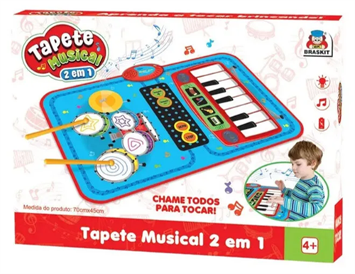 Tapete Musical 2 em 1 - Braskit