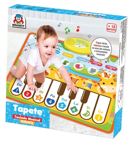 Tapete Teclado Musical Girafa - Braskit