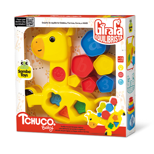 Tchuco Baby Girafa Didática - Samba Toys