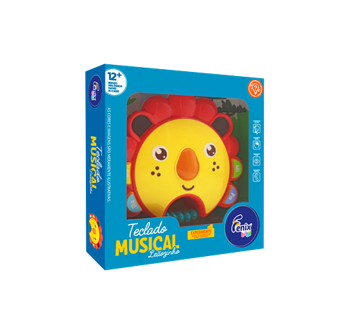 Teclado Leãozinho Musical - Fenix