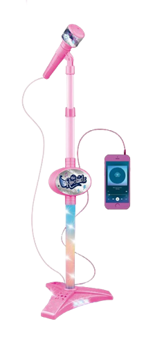 The Rockdz Microfone com Pedestal Rosa - Yes Toys