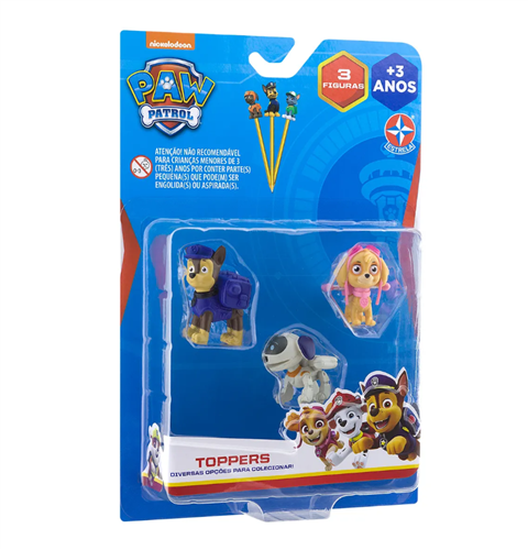 Topper Trio Chase, Robo-Dog e Skye  - Estrela