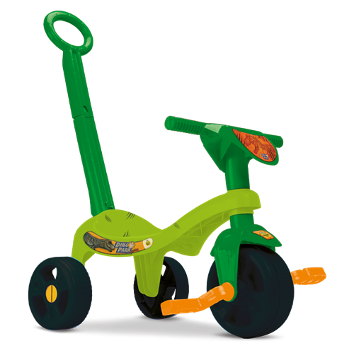 Triciclo Tchuco Dino Park com Haste - Samba Toys